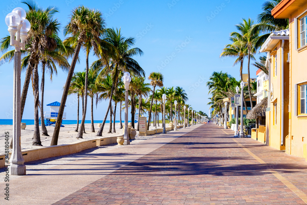 Hollywood Beach Boardwalk is a must see for Canadians and snowbirds